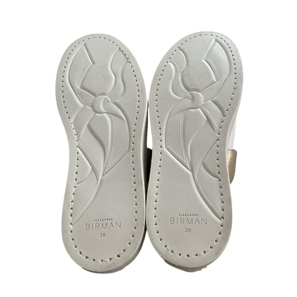 Alexandre Birman White and Gold Women's Shoes Size US8 EU 38 - Picture 9 of 10